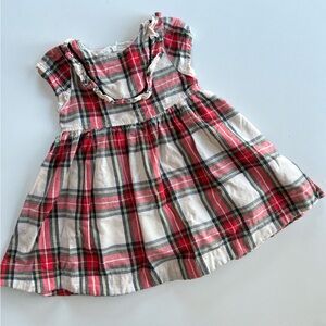 Pink Chicken Raphaela Dress in Holiday Tartan 12/18 Months